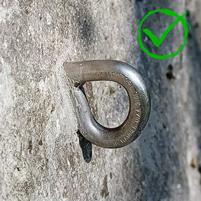 Ancora montata corect